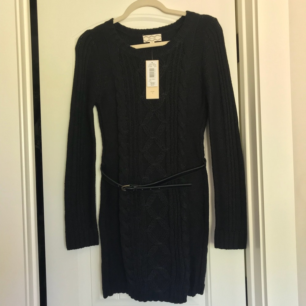 Nordstrom Rack pink.rose black sweater dress small